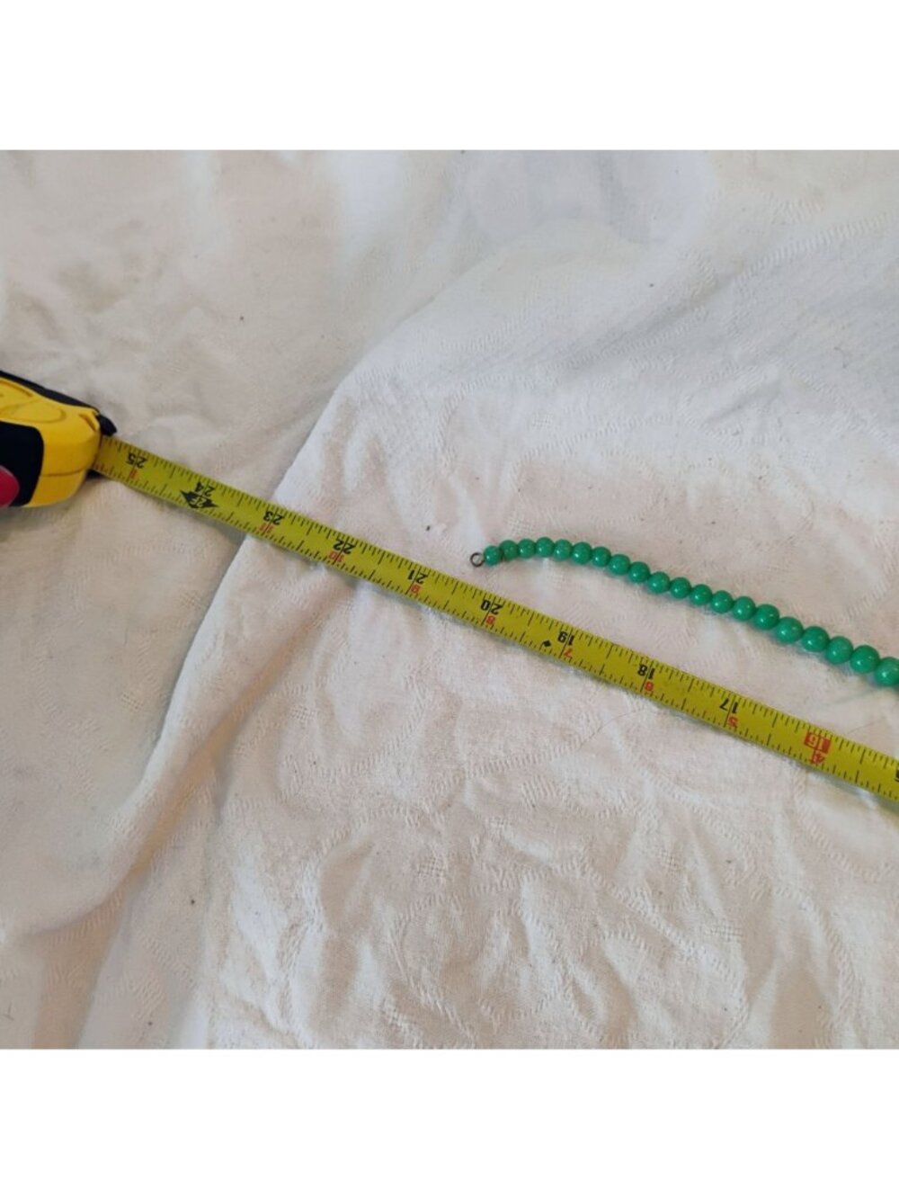 Vtg Art Deco Czech Peking Glass Graduated Bead Necklace 21" - READ - Picture 9 of 10